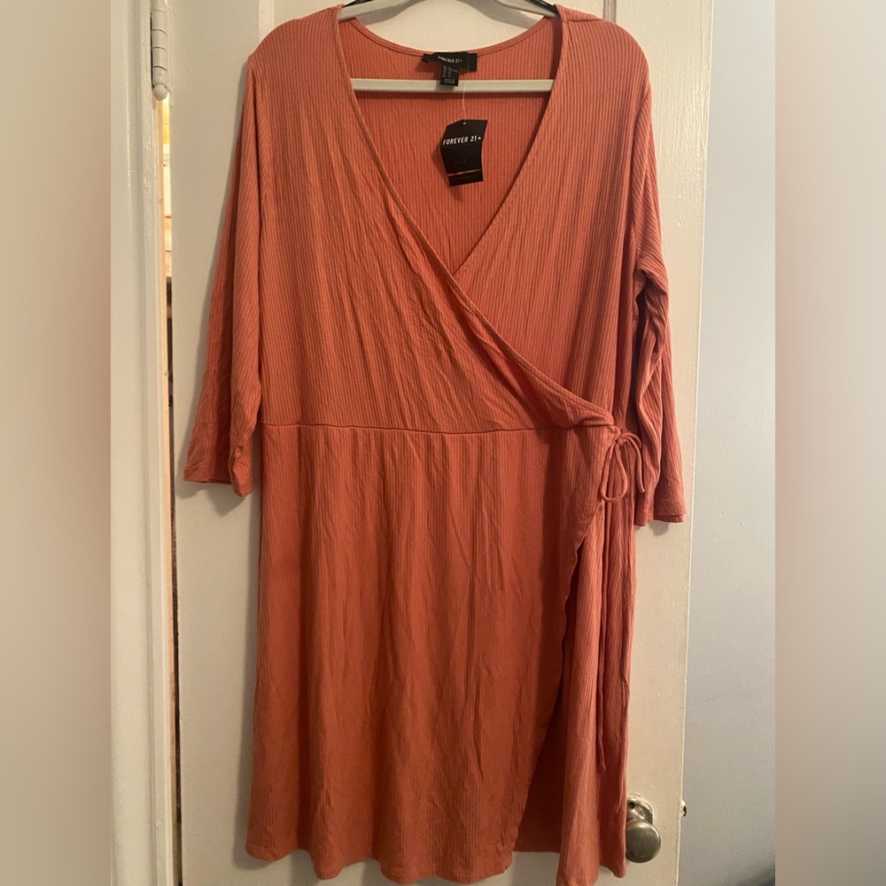 Faux wrap dress